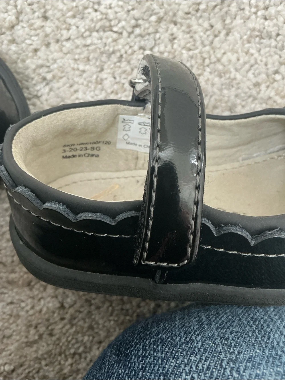 SEE KAI RUN Patent Mary Jane Shoe | Black | Size 6